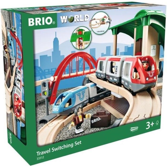 BRIO World - 33512 - Circuit Plateforme Voyageurs