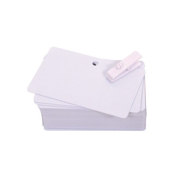 Pack de 100 cartes blc perforées Ø 5 mm (0,50mm)