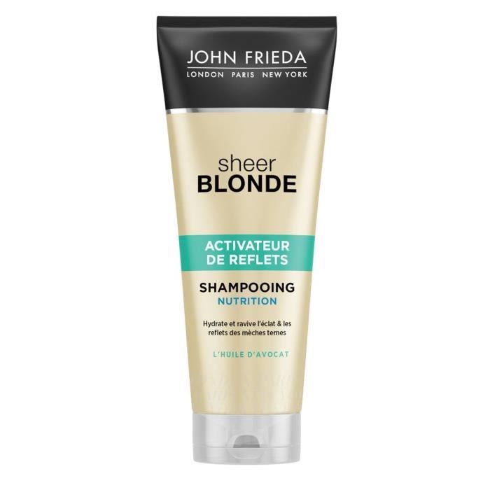 John frieda sheer blonde activateur de reflets shampooing nutrition 250ml