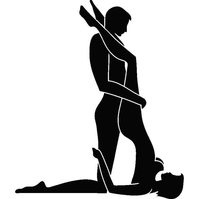 Pick and Stick Sticker Mural Pose Kama Sutra 12… - Achat / Vente