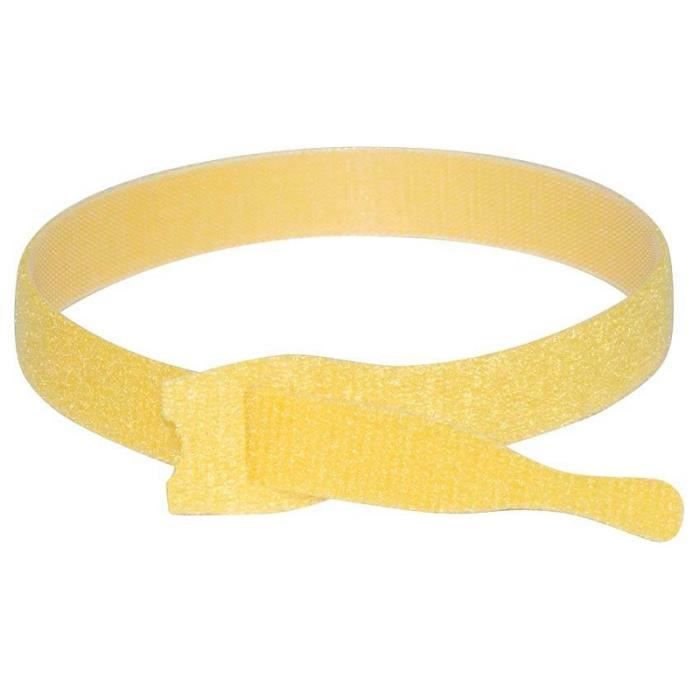 attache-câble velcro one-wrap straps - jaune - 20 x 200mm x 750pcs