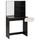 FASHION Coiffeuse style contemporain noir et blanc