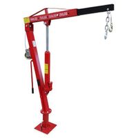 Grue D'Atelier EBERTH 2000kg - Chèvre Hydraulique Pliable Avec 6 Roues