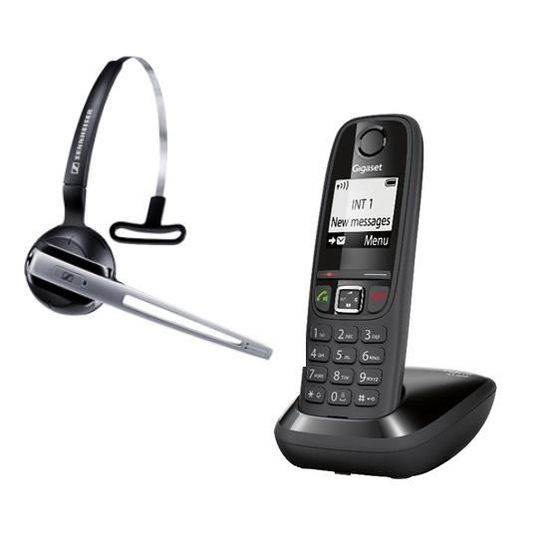 Gigaset As405 Noir Casque Sennheiser Dw Office Gap Achat