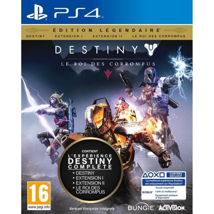 Destiny le Roi des Corrompus Edition Legendaire Jeu PS4
