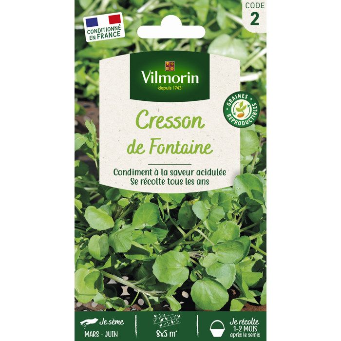 VILMORIN Cresson de Fontaine à larges feuilles