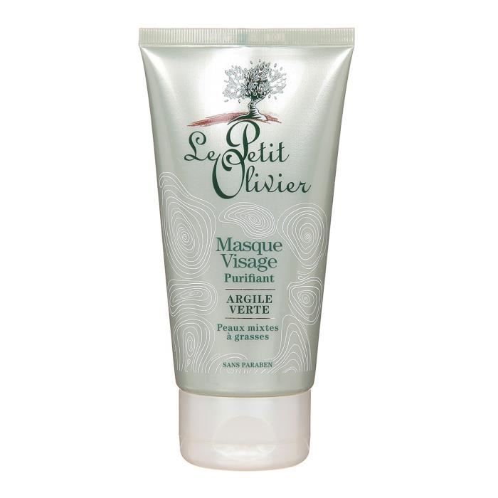 LE PETIT OLIVIER Masque visage Argile verte - 75 ml