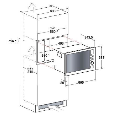 Micro ondes encastrable MWA121.1X/HA Hotpoint1