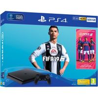 CONSOLE PS4 Pack PS4 500 Go Noire + FIFA 19 CONSOLE PS4 Pack PS4 500 Go Noire + FIFA 19