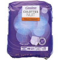 FUITES URINAIRES Culottes pour fuites urinaires CASINO - Taille M - FUITES URINAIRES Culottes pour fuites urinaires CASINO - Taille M -