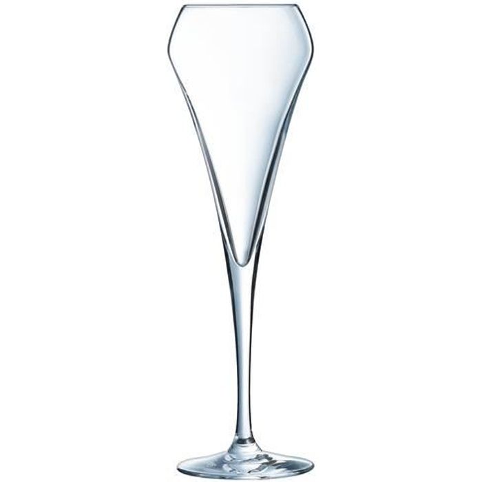 CHEF ET SOMMELIER Lot de 6 Flûtes à champagne Effervescent OPEN UP 20 cl