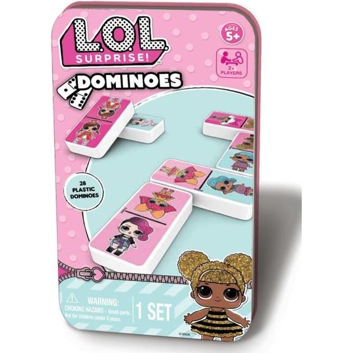 L.O.L SURPRISE - Boite métal Dominos