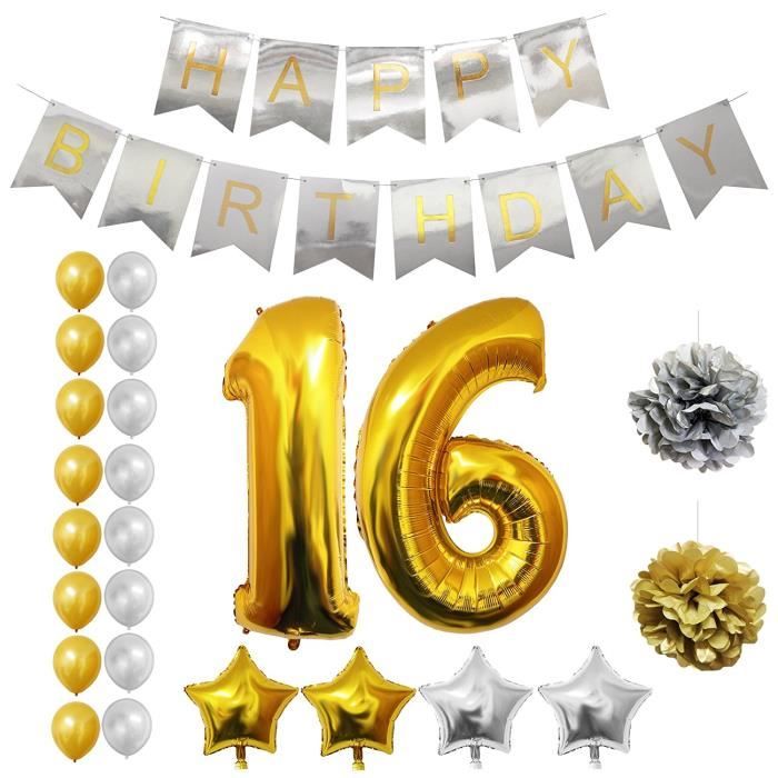 Decoration Anniversaire Fille 16 Ans