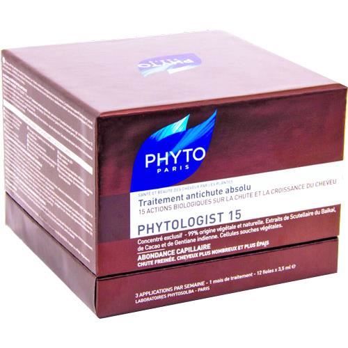 PHYTO Paris PHYTOLOGIST 15  Soin antichute 12 Capsules x 3,5 ml