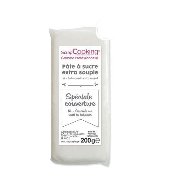 Pâte à sucre de couverture blanche 200 g