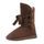 HEE GRAND Femme Botte de Neige à Cordon Brune