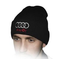 CHAPEAU - BOB Audi Chapeau D'hiver | Noir | Brodé Auto Logo Homm CHAPEAU - BOB Audi Chapeau D'hiver | Noir | Brodé Auto Logo Homm