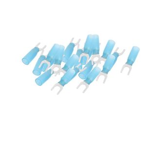 Bleu 300 x Cosse fourche isolées Connecteur Rouge mm pour fil 22-16AWG