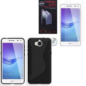 coque et verre trempé huawei y6 coque et verre trempé huawei y6