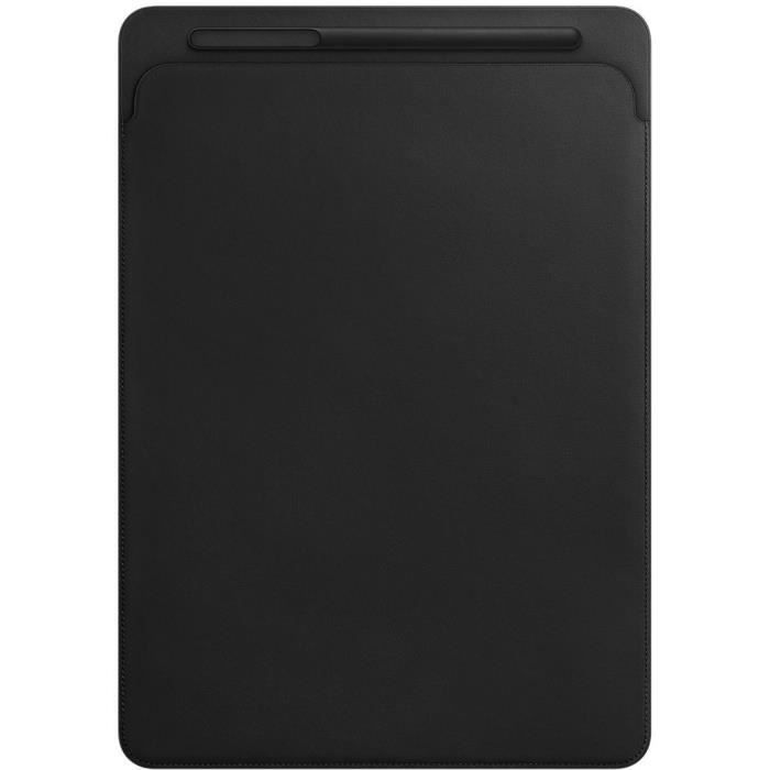 Étui en cuir pour iPad Pro 12,9 pouces - Noir