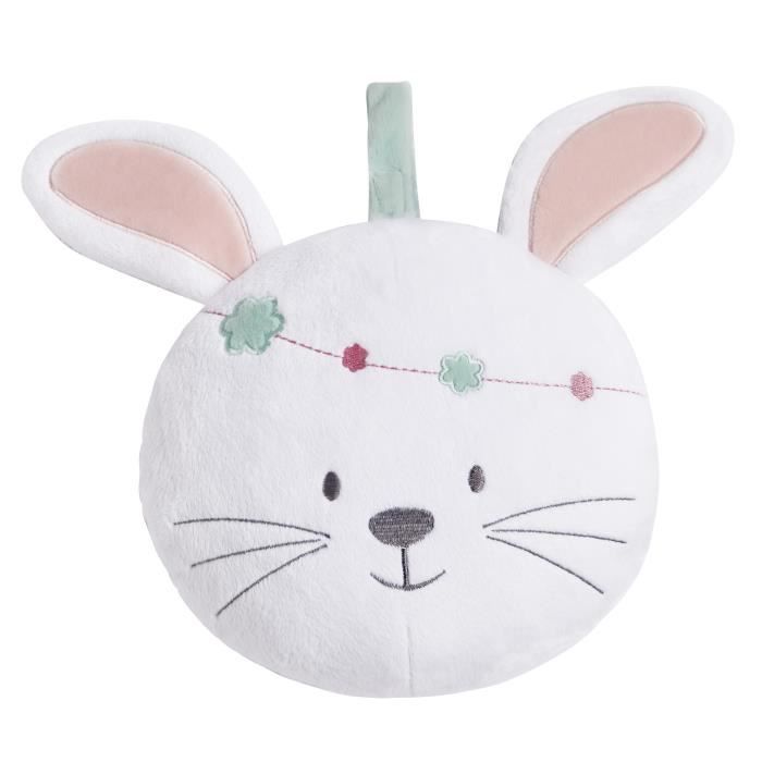 TINEO Boite à musique connectée Lapin - Technologie Bluetooth - Personnalisable et nomade - Autonome