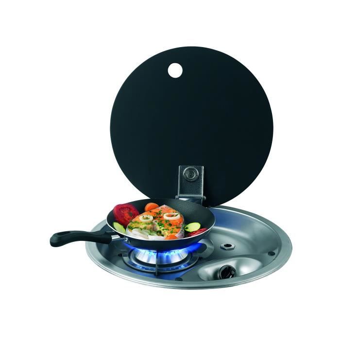 Plaque de cuisson ronde à gaz 1 feux avec2