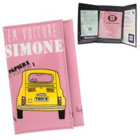 PORTE PAPIERS Porte Papiers EN VOITURE SIMONE Rose Pour Permis d PORTE PAPIERS Porte Papiers EN VOITURE SIMONE Rose Pour Permis d