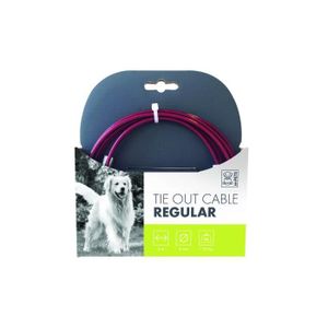 MPETS Câble d'attache normal TIE OUT - Pour chien - 3m -Rouge