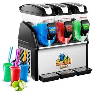 Machine à granitas Frappés Boissons glacées 3X15L Sans Bpa Jusqu'à 12 H d'Utilisation 900 W LED -2 à -3 °C RCSL 3-15 Machine à granitas Frappés Boissons glacées 3X15L Sans Bpa Jusqu'à 12 H d'Utilisation 900 W LED -2 à -3 °C RCSL 3-15