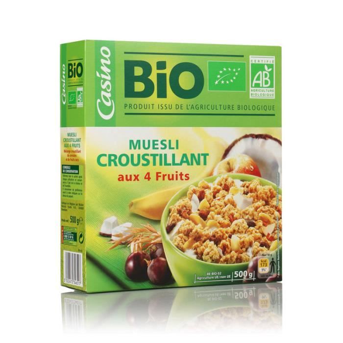 Muesli Croustillant aux Fruits et Graines - 500 g