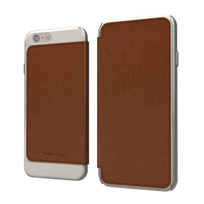 MUVIT Made In Paris Etui Crystal Folio Iphone 6+-6s+ Marron