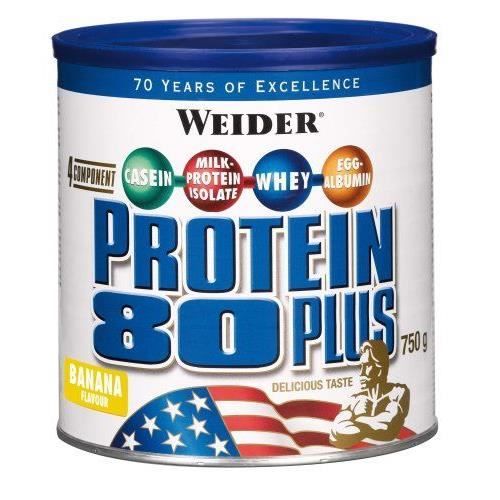WEIDER Boîte de Protein 80+ Banane 750g