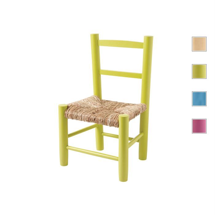 Chaise Enfant Laniel En Hêtre Vert Clair Vert  Achat / Vente chaise