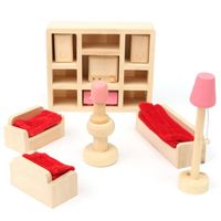 MAISON POUPÉE Meuble Poupée Mobilier Maison Dîette Bois Jouet En MAISON POUPÉE Meuble Poupée Mobilier Maison Dîette Bois Jouet En