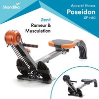 RAMEUR Skandika Regatta Multi Gym Poseidon Rameur d'appar RAMEUR Skandika Regatta Multi Gym Poseidon Rameur d'appar