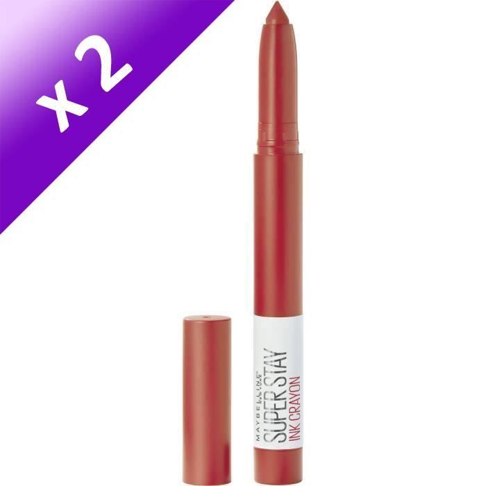 Produit shopeco.fr : Lot De 2 - Maybelline New York Superstay Ink Crayon 40 Laugh Louder