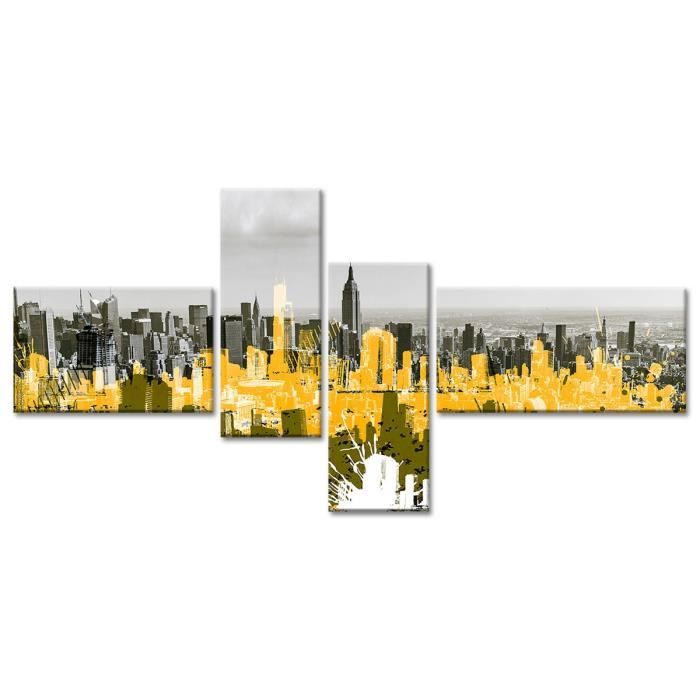 Tableau Déco Graphique Déco New York Graphique - 130x65 cm