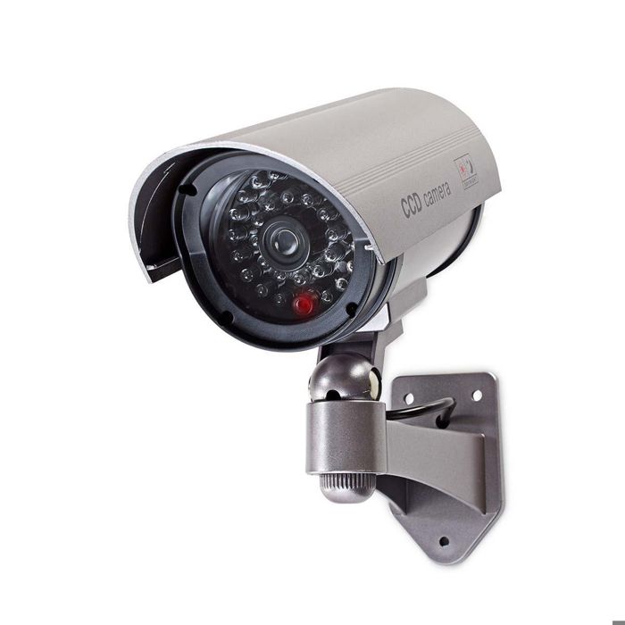NEDIS Caméra de sécurité factice - Tube - IP44 - Gris