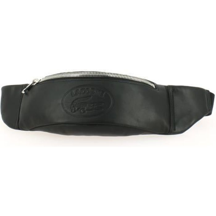 Vente 3614039765518 Lacoste Banane Noir Sac Achat Sacoche Cuir f6bgYy7