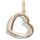Pendentif Femme Coeur Or 3 Couleurs 375-1000 avec