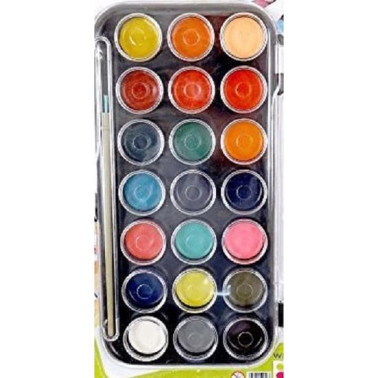 Palette Peinture A Leau Enfant X 21 Couleurs Achat Vente Jeu De