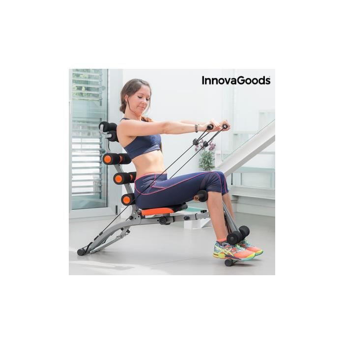INNOVAGOODS Banc de musculation 6 x Intégral - Avec guide d'exercices