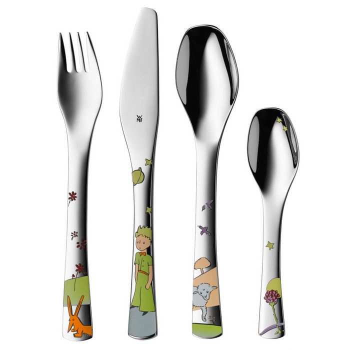 Set Couverts Enfants LÄSSIG Little Mateys - 3 Pièces Inox (Fourchette, Cuillère, Couteau) - Sans BPA - Dès 1 An