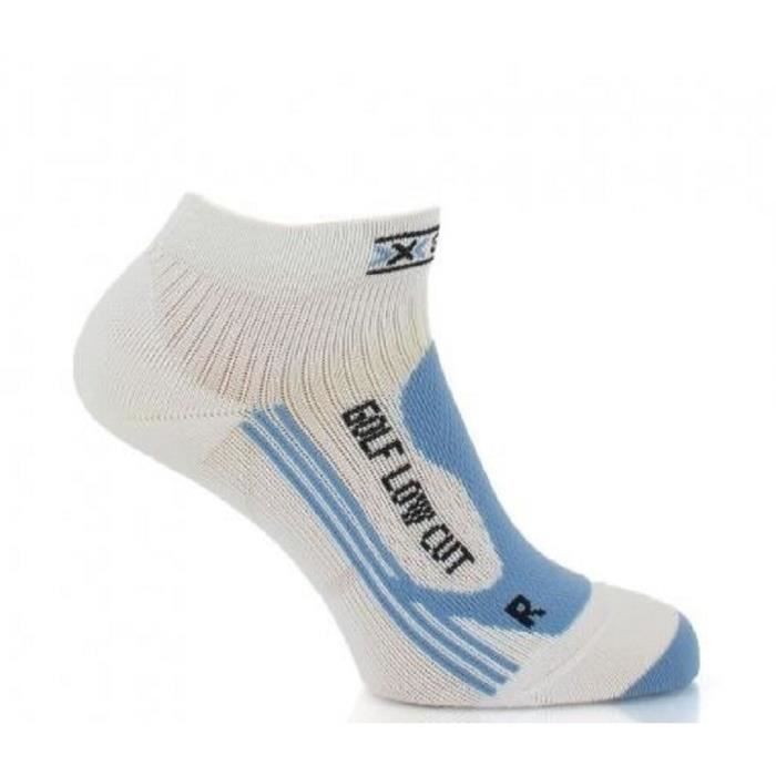 X-BIONIC Chaussettes de Golf Low Cut Femme Blanc