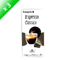 CAFÉ - CHICORÉE FRANPRIX Café Arabica Classic - 3x 10 Capsules CAFÉ - CHICORÉE FRANPRIX Café Arabica Classic - 3x 10 Capsules