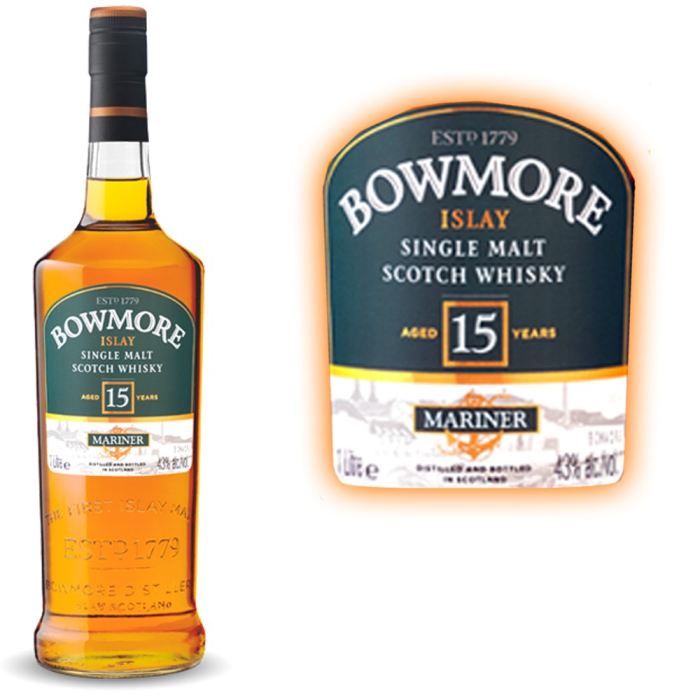 Bowmore Mariner 15 ans 1 litre   Achat / Vente Bowmore 15 ans 1 litre