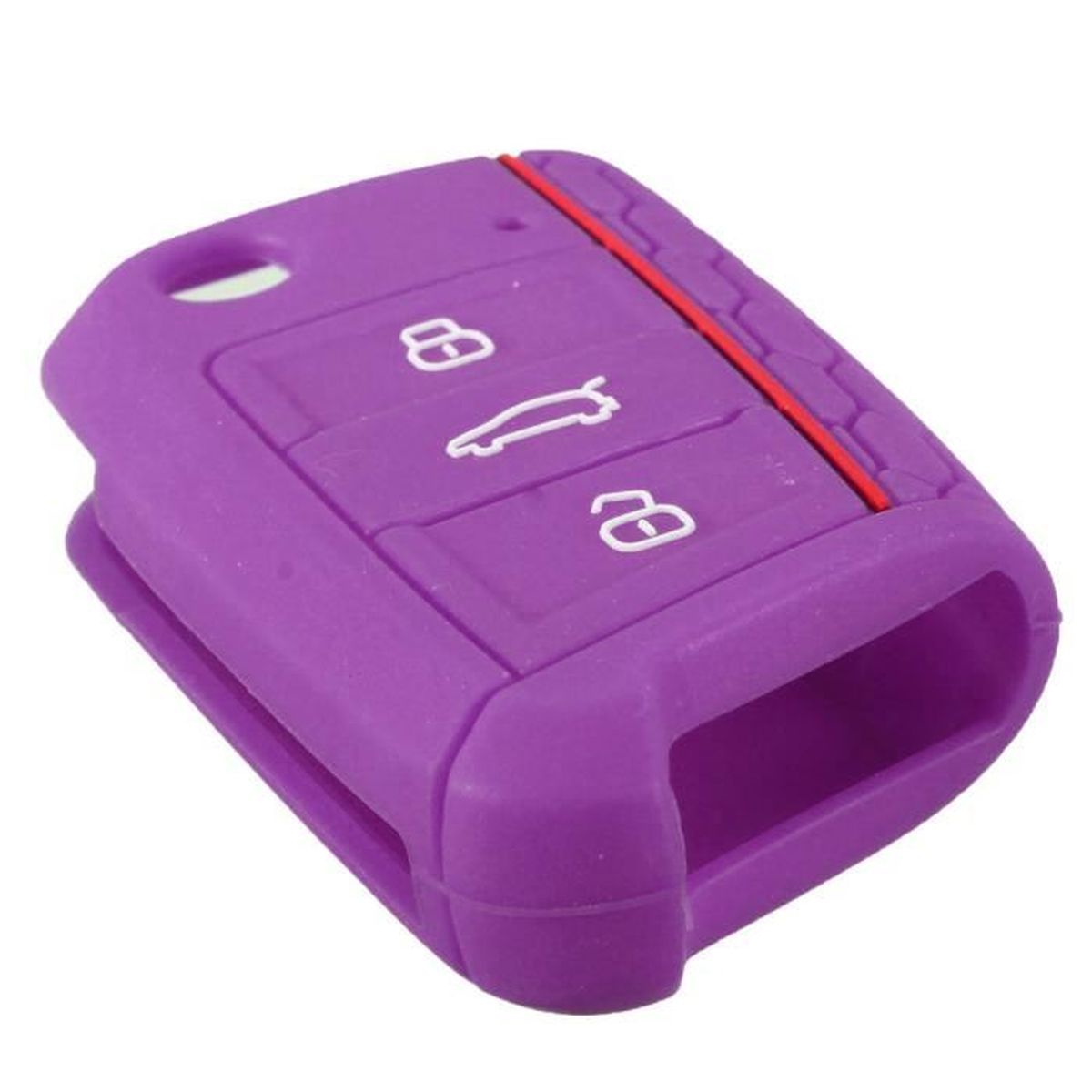 Clé Housse du Violet en Silicone Protection clés de voiture Cover Télécommande