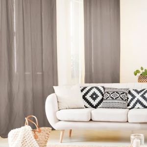 Rideau 140x250 cm 100% Lin Moka Rideau 140x250 cm 100% Lin Moka