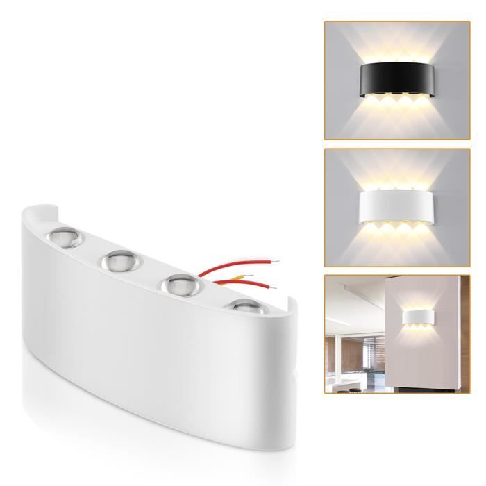 8 W acier inoxydable DEL double Outdoor Wall Light IP65 up down DEL Wall Light