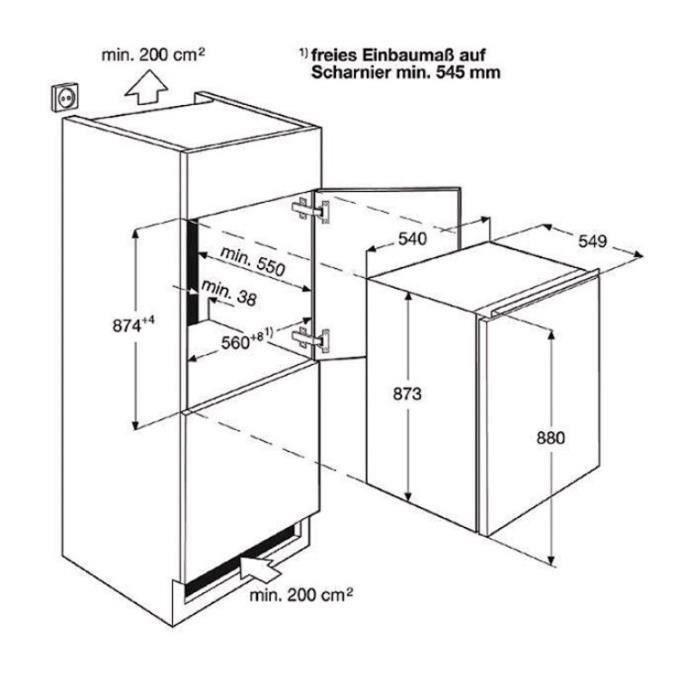  FBA14421SA - Réfrigérateur table top1